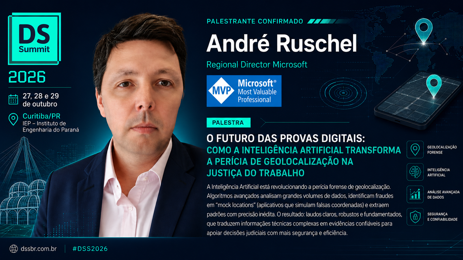 André Ruschel no DSSBR 2026 — O Futuro das Provas Digitais