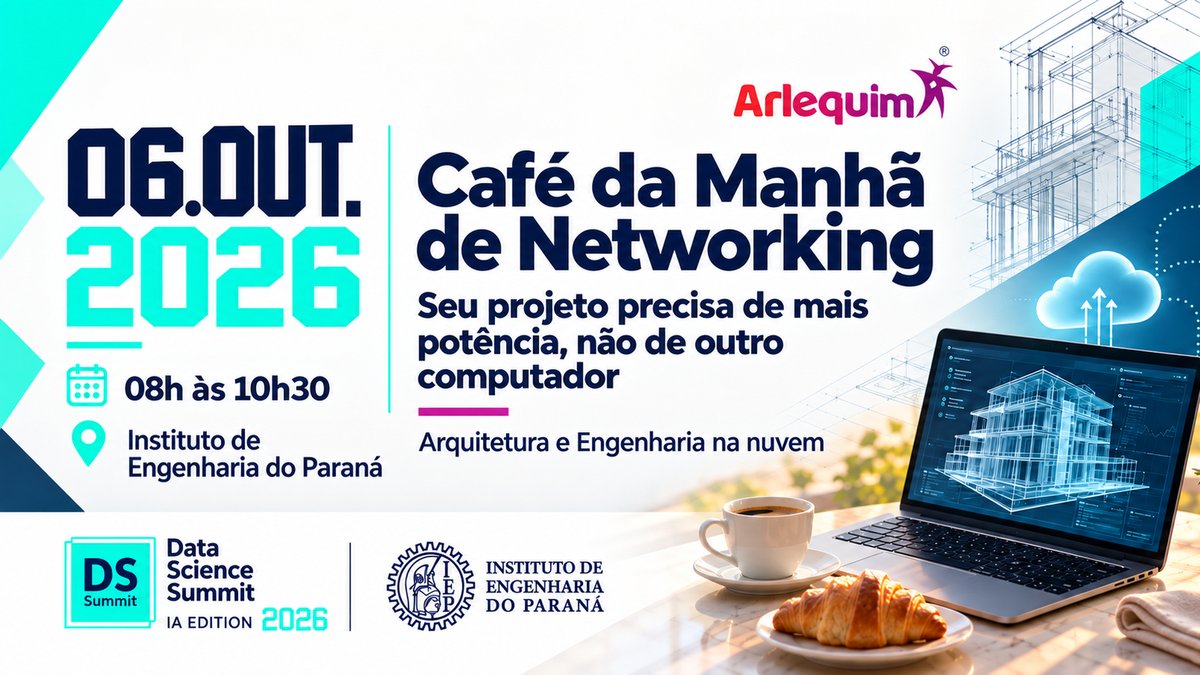 Café da Manhã de Networking do DSSBR com a Arlequim — 6 de outubro, no IEP, em Curitiba