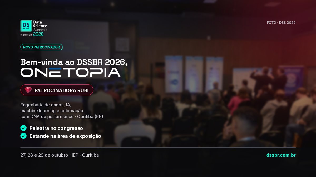 Onetopia é Patrocinadora Rubi do DSSBR 2026