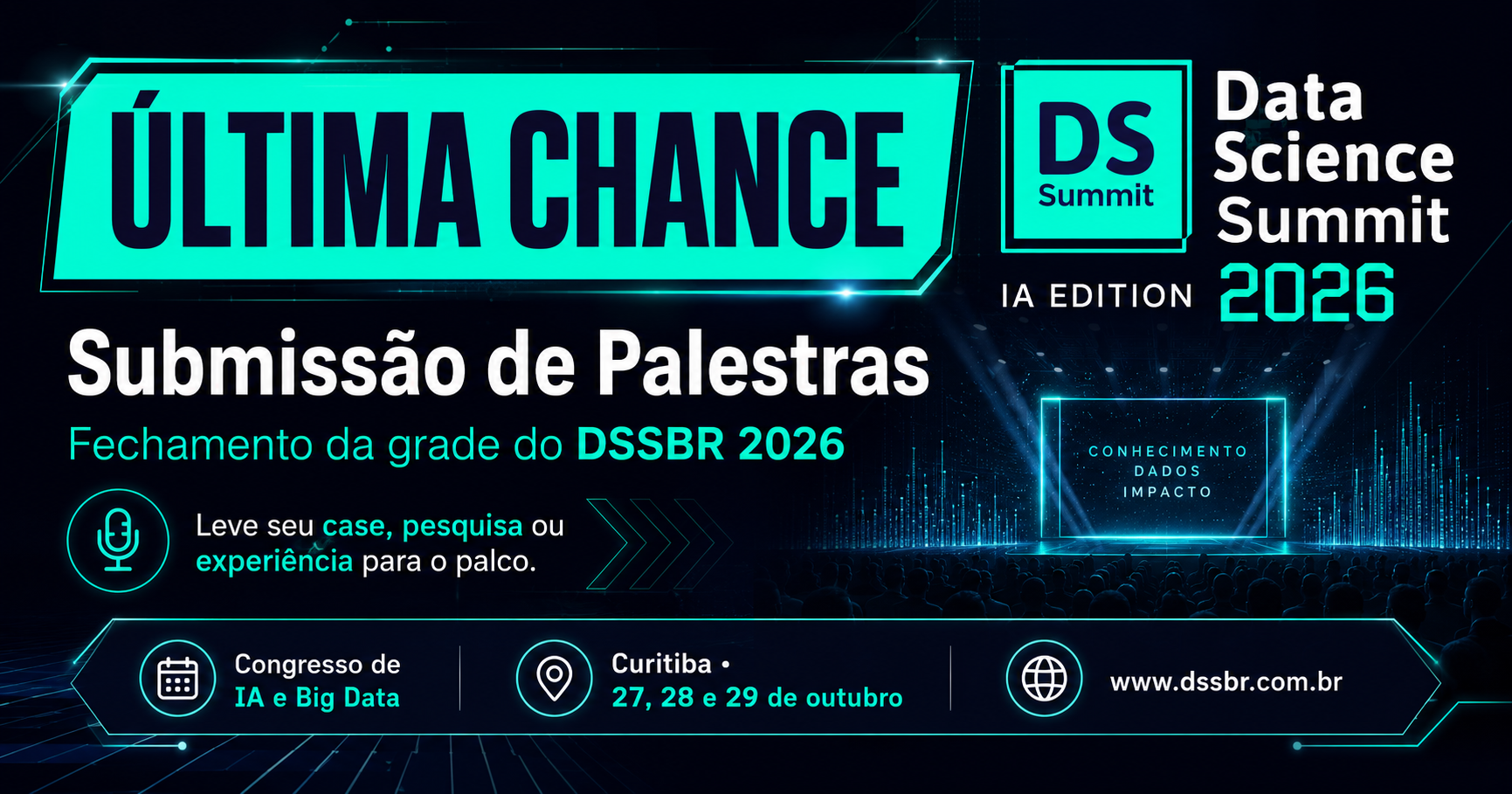 Submissão de palestras do DSSBR 2026 — última chance
