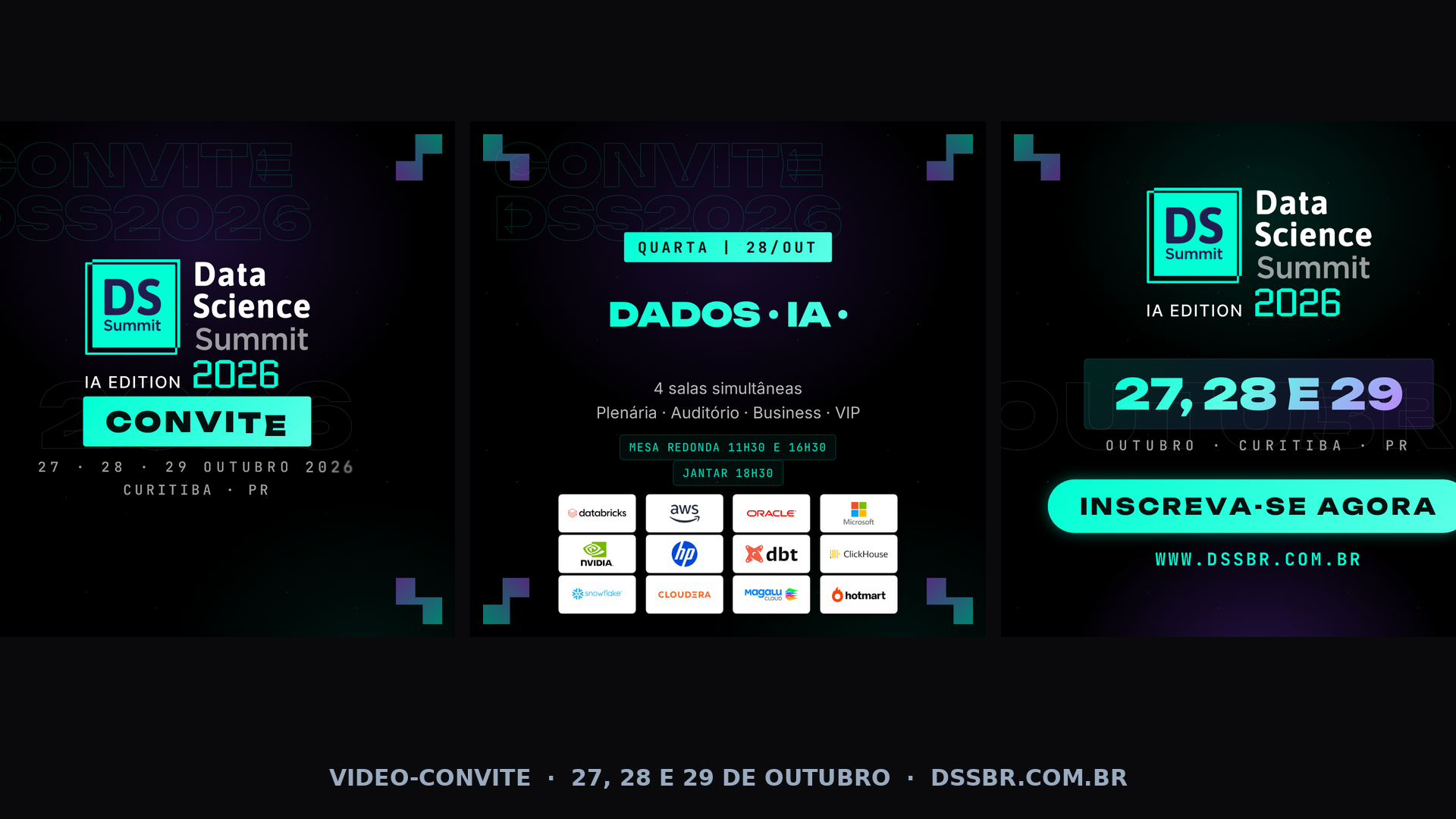 Vídeo-convite do Data Science Summit Brasil 2026